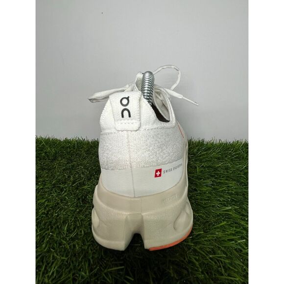 On Running Cloudmonster Women’s Size 8 White Coral Running Shoes CloudTec Helion - Picture 5 of 9